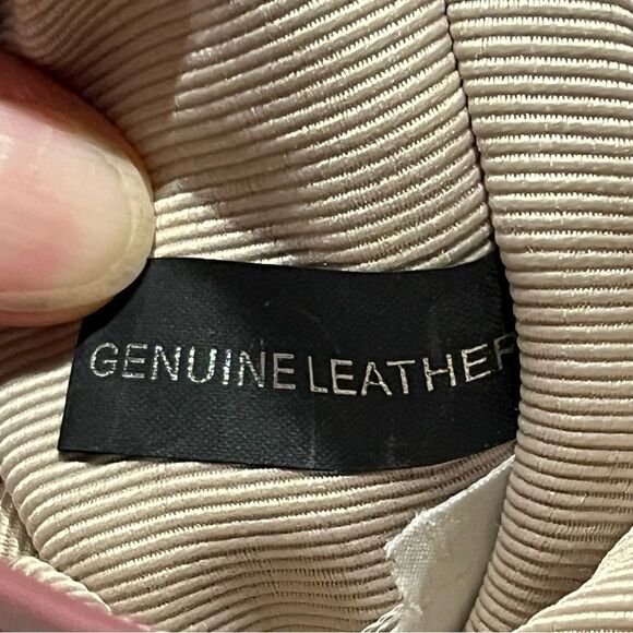 Beautiful Ann Taylor Leather Envelope Clutch Mauve Croc Embossed - Picture 13 of 13